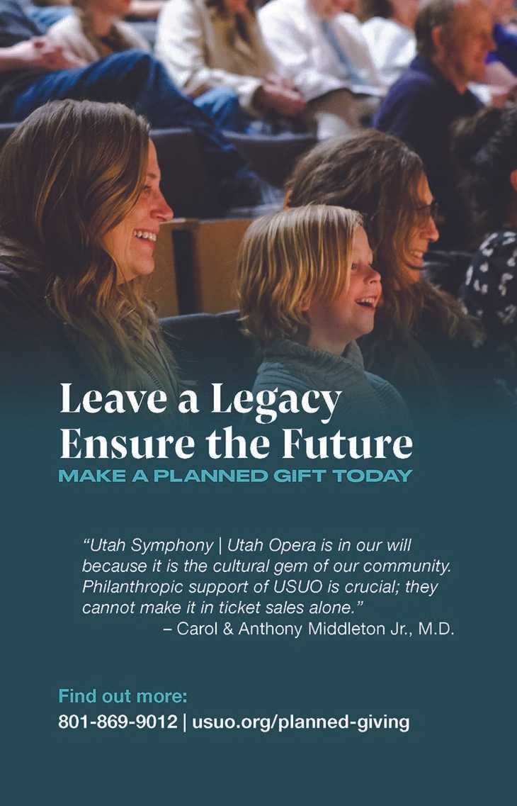 Legacy giving to Utah Symphony