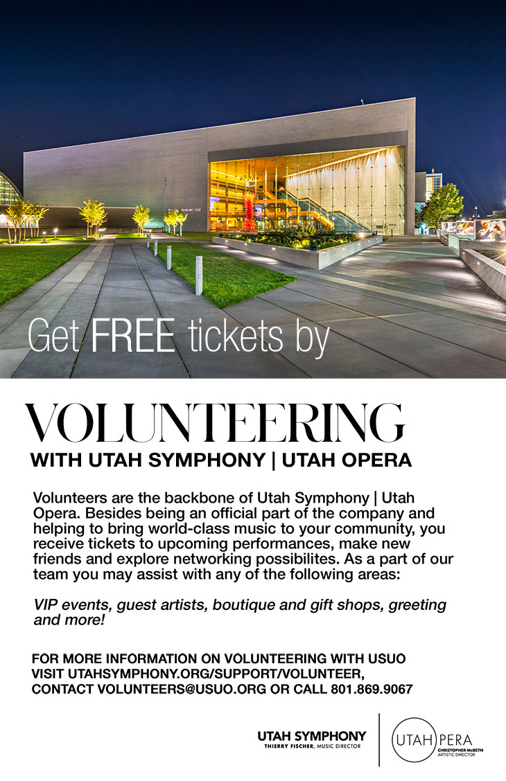 Utah Symphony Volunteer information