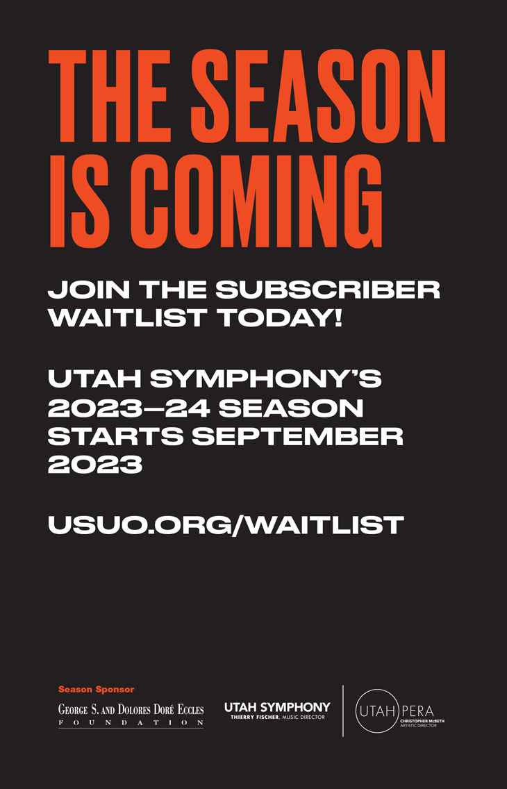 Utah Symphony Upcoming Season