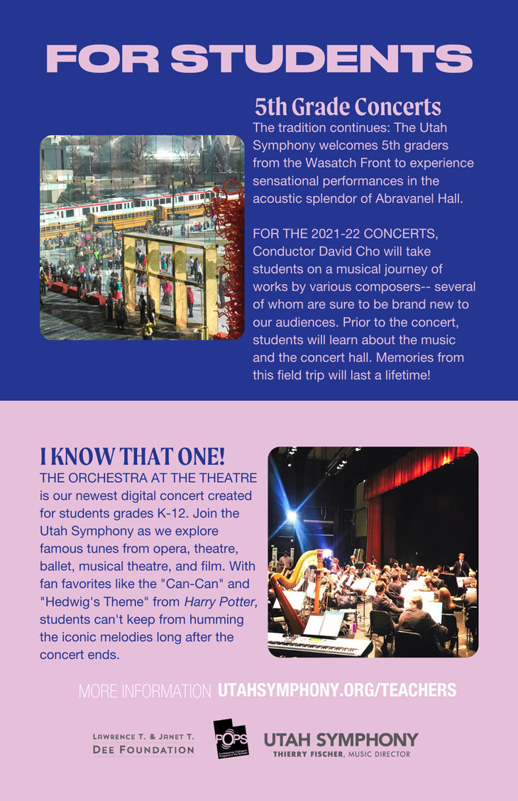 Utah Symphony Education information