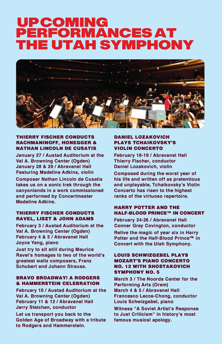 Utah Symphony Upcoming concerts