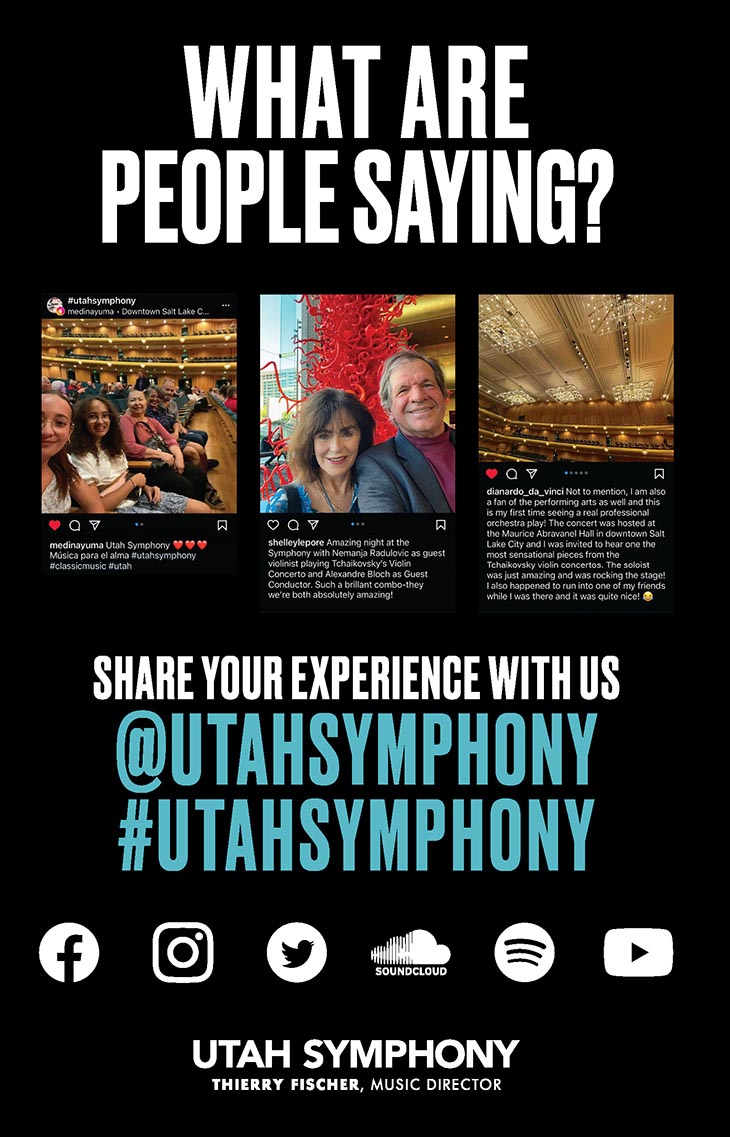 Utah Symphony Social Media