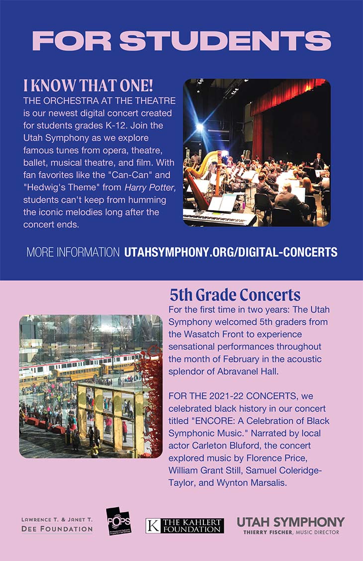 Utah Symphony Education information