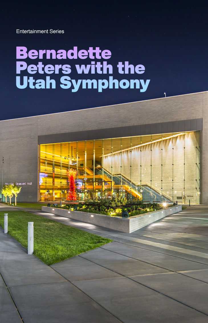 Utah Symphony Bernadette Peters with Utah Symphony 2022 Cover